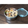 thumbnail image 6 of MIRA 50oz Stainless Steel Salad Container for Lunch, Locking Lid, Frost, 6 of 6