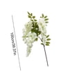 thumbnail image 3 of Guirnalda de glicinias artificiales de ramas largas | Flores artificiales de plástico realistas | Arreglo floral de techo para bodas | Accesorio de fotografía DIY, 3 of 6