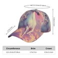 thumbnail image 2 of Pofeuu Colorful Cloud White Horse Print Adult Adjustable Embroidered Graphic Baseball Hat for Men and Women, 2 of 6