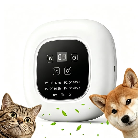 Petyoung Air Purifier Ozone & Negative Ion, Cat Odor Eliminator for Home, Dog Poop Odor Removal, Ozone Generator for Pets, Cars, Bedroom