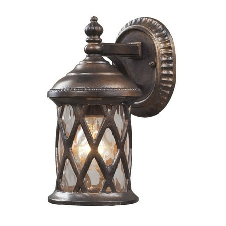 - New Product ELK Lighting The Barrington Gate 1 Light Outdoor Sconce In Hazelnut Bronze 42036/1 Sold By VaasuHomes