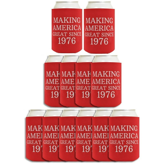 50th Birthday Favor Maga Theme Making America Great Since 1976 12 Pack Can Drink Thermocoolers