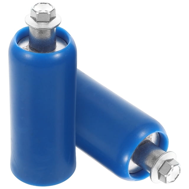 LOLIPPYY 1 Pair Blue ABS Aluminum Alloy Frame Sliders for Motorcycle Frame Crash Protection 7.3x1.5x1.5in