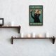 thumbnail image 5 of Letreros metálicos de gato negro, sé amable con tu mente, letrero de hojalata de gato, letreros divertidos para el baño, placa, arte de pared de metal con forma de animal., 5 of 9