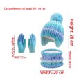 thumbnail image 3 of Kids Winter Hat Scarf Gloves Set, Girls Boys Toddler Warm Fleece Beanie Knit Neck Scarf Mittens Christmas Gift, 3 of 8