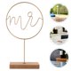 thumbnail image 3 of Letrero romántico para mesa, elegante centro de mesa de alambre y madera para San Valentín, decoración del hogar, centro de mesa para bodas, arte de alambre único para fiestas y aniversarios., 3 of 8