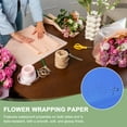 thumbnail image 4 of Uxcell Flower Wrapping Paper, Iridescent Double Sided Plastic Bouquet Packaging Waterproof Florist Supplies DIY Crafts Light Blue, 4 of 7