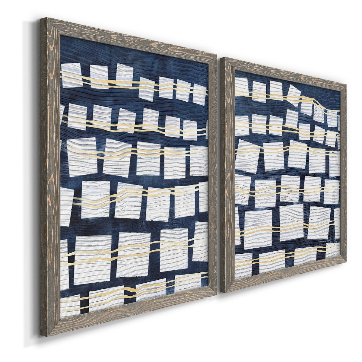 Networks III - Premium Framed Canvas 2 Piece Set - Ready to Hang