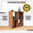 thumbnail image 3 of Librero Organizador FRATELLO MUEBLES Estante de 4 Cubos Color Nogal, 3 of 8