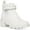 White, variant on Steve Madden Womens Amulet Faux Leather Block Heel Ankle Boots