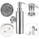 thumbnail image 4 of Wall Mounted Stainless Steel 304 200ml Chrome Soap Dispenser for Bathroom Kitchen, 4 of 5