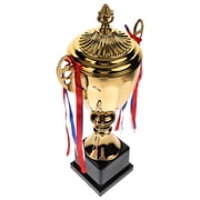 FUTUREORYY 1Pc Sports Competition Trophy with Golden Cup for Basketball and Game Awards
