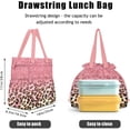thumbnail image 3 of Lunch Bag for Women Insulated Womens Drawstring Lunch Bag for Work, Stain-Resistant Large Lunch Box for Women with Containers, Cinch Closure Cromwell Bag Black Man Reusable Lunch Bag Office, 3 of 4