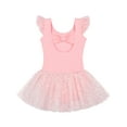 thumbnail image 3 of WIBACKER 3-10Y Girls Ruffle Sleeve Ballet Dance Dress Bowknot Back Tutu Skirted Leotards Ballerina Outfits for Kids, 3 of 15
