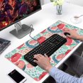 thumbnail image 2 of Long Mouse Pads for Desk,Pioneer Flower Floral Print Pattern Desk Mats on Top Of Desks, Desk Mouse Pad Extra Large with 3mm Non-Slip Base and Stitched Edge for Gaming,Office,Work,Home 31.5"x15.7", 2 of 6