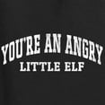 thumbnail image 6 of Wild Bobby Vintage Movie Quote You're An Angry Little Elf Women Graphic Long Sleeve T-Shirt, Black, Small, 6 of 6