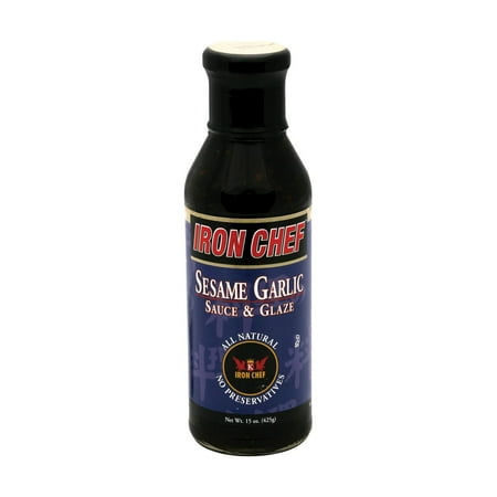 Iron Chef Sesame Garlic Sauce, 15 oz (Pack of 6)