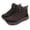 Coffee, variant on Hike Winter Barefoot Snow Boots, Minimalist Wide Toe Box Footwear, Zero Drop Sole, Water Resistant Ankle Booties, Warm Fur Lined, Unisex