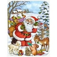 thumbnail image 1 of Carolines Treasures APH4571LCB Christmas Santa Forrest Friends Glass Large Cutting Board, 1 of 1