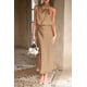 thumbnail image 5 of Vestido PRETTYGARDEN 2025 Verano Satén Maxi Sin Mangas XXL, 5 of 7