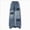 Sweatpants A2-Blue, variant on 7-8 Years Child Cargo Pants Girls High Waist Wide Leg Casual Pants with Pockets Stretchy Drawstring Baggy Y2K Trousers