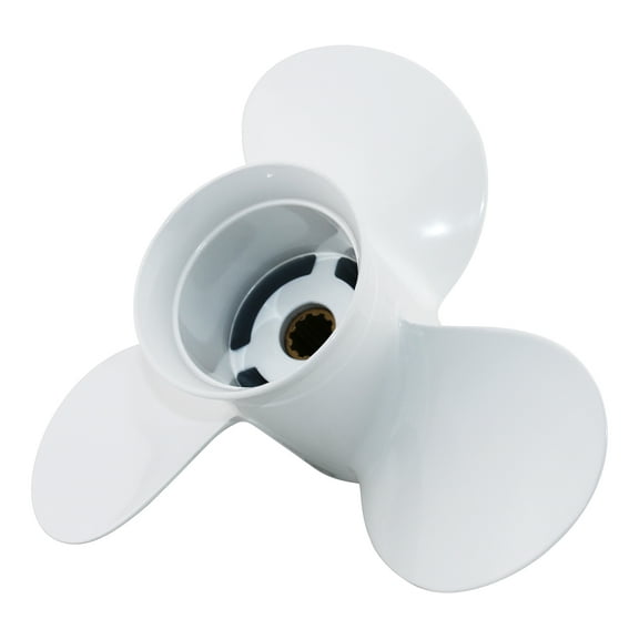 CAPTAIN Outboard Propeller fit Yamaha，E-Tec 25-30 HP, 10 Spline Tooth Board Prop, OEM RH Aluminum Propellers fo20 25 30 F25HP Engines, 9 7/8x13 Pitch