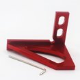 thumbnail image 6 of Triangular Ruler Red Triangular Ruler High Aluminum Alloy Triangular Ruler Layout Measuring Tool for Eng, 6 of 8