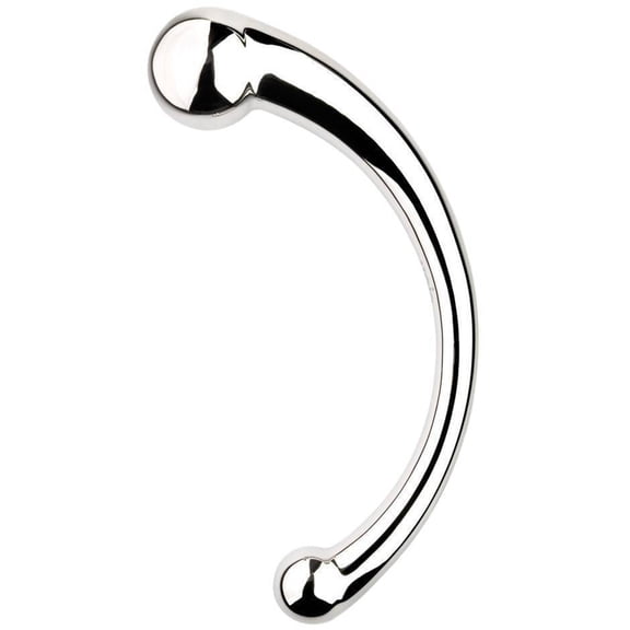 Honeypleasures Wand Double Ended Metal Dildo Silver 7.8 inch