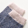 thumbnail image 5 of Luxalzxs 5 Pairs Wool Socks for Women Vintage Christmas Socks Winter Soft Warm Cold Knit Crew Socks, 5 of 5