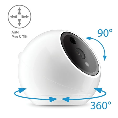 Amaryllo - Apollo Biometric Auto-Tracking Indoor Security Camera - White