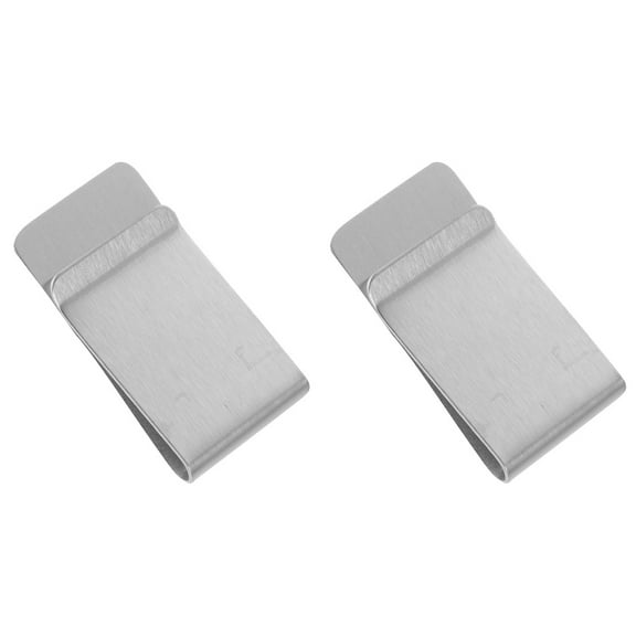 MLINS 2pcs Stainless Steel Money Wallet Clips Money Folder Wallet Credit Holder