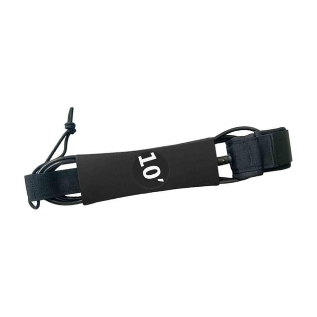 Langgg Surfboard Leash Paddleboard Leash Surfing Leash for Surfing Rope Replacement Diameter 8 inch black Diameter 10 inch