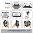 thumbnail image 2 of Corralito Pawaboo para Animales Pequeños Impermeable con Estructura de Acero Negra, 2 of 8