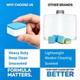 thumbnail image 2 of Heavy Duty Dishwasher Cleaner & Deodorizer Tablets, Descaler, Deep Cleaning,  Odor & Smell Remover, Calcium, Limescale, Hard Water Marks, , Septic Safe Pods (12 Tabs 1  ), 2 of 6