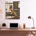 thumbnail image 2 of Stupell Industries Alluring Female Figure Posing on Elegant Chair Designed by Thomas Page, 2 of 6