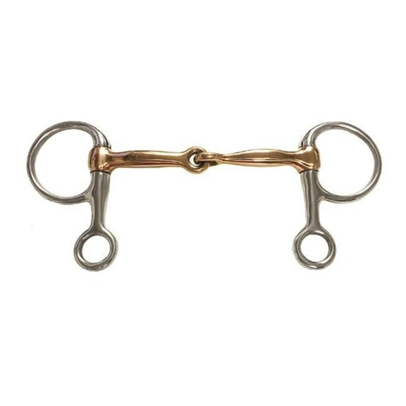 Jacks 21442-5 Half Cheek Jointed Copper Snaffle Bit - 5 in.