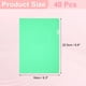 thumbnail image 2 of Uxcell A5 Carpetas de Plástico, Paquete de 40 Carpetas Transparentes con Bolsillos Tipo Documentos, Verde, 2 of 6