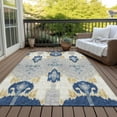 thumbnail image 6 of Addison Rugs Chantille Indoor/Outdoor Transitional Ikat Navy Washable Rectangle Rug, 3' x 5', 6 of 6