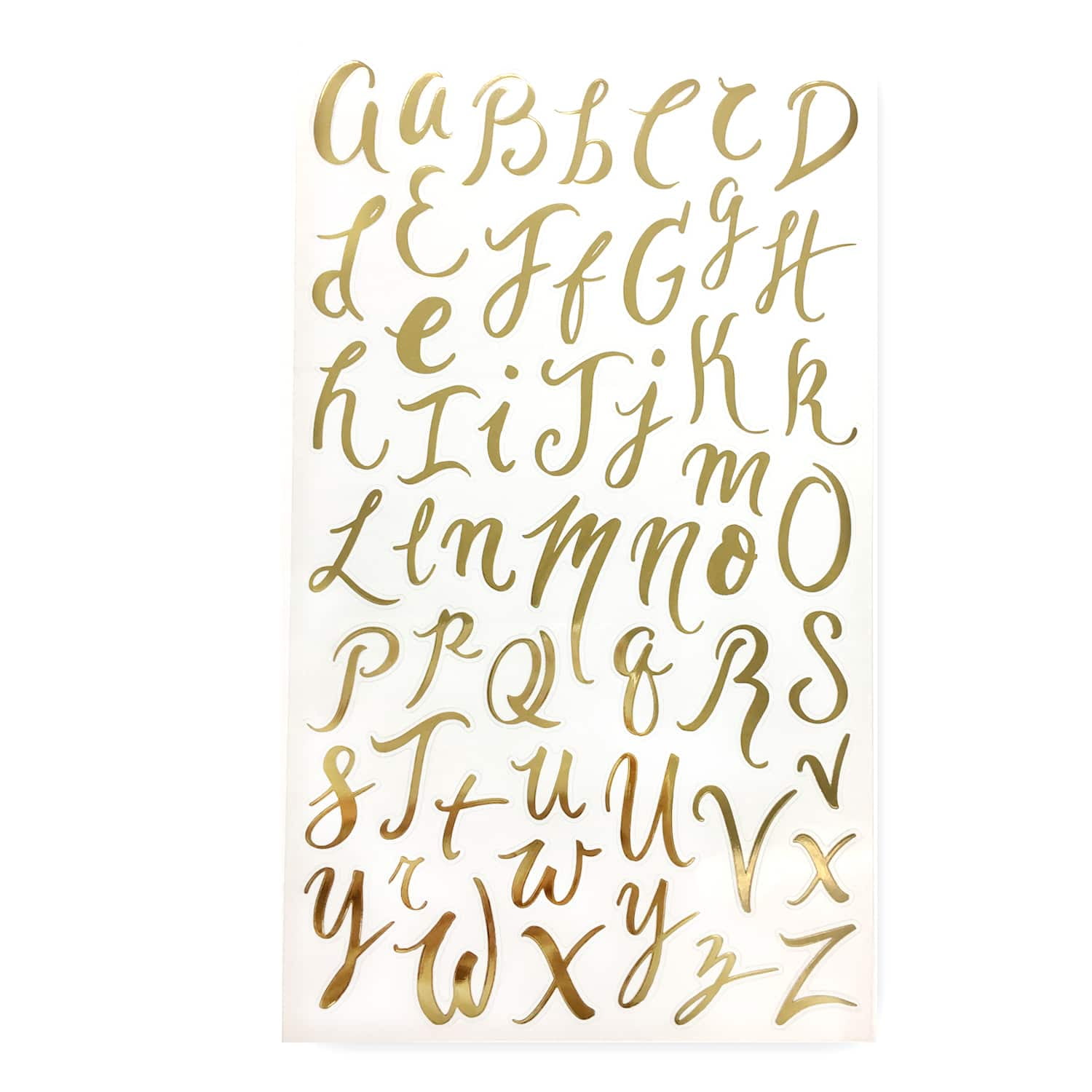 Recollections Gold Alphabet Stickers, 12 Pack