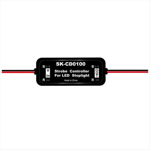 Módulo de Luz de Freno con Controlador Estroboscópico para Luz de Freno LED de Automóvil, Lámpara de Luz de Freno Trasera LED de 12 V-16 V, SK-CD0100