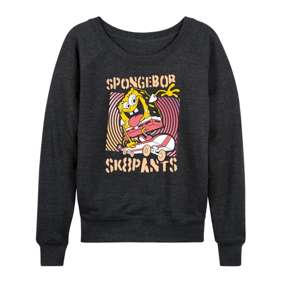 Spongebob Squarepants - Sk8Pants - Women's French Terry Long Sleeve Shirt