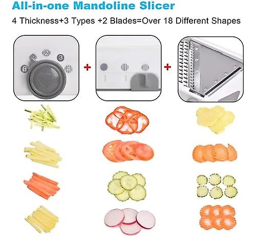 Mueller Austria Multi Blade Adjustable Mandoline Cheese/vegetable Slicer,  Cutter, Shredder With Precise Maximum Adjustability