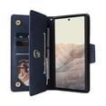 thumbnail image 2 of Case for Google Pixel 6A 5G Magnetic Leather Zipper Wallet Cover Card Holder, 2 of 5