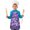Purple Lilac Camo, variant on Pixel Gray Camo Digital Pattern Kids Aprons for Girls and Boys,Adjustable Neck Strap Toddler Aprons for Kids Cooking Baking