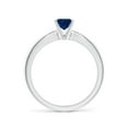 thumbnail image 2 of Angara Natural 0.85 Ct. Blue Sapphire Solitaire Ring in Sterling Silver for Women (Ring Size: 5), 2 of 8
