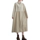 thumbnail image 1 of Vestido holgado de mujer con bolsillos, manga larga, botones, vestido de fiesta vintage con cintu Romacci Vestido de mujer, 1 of 7