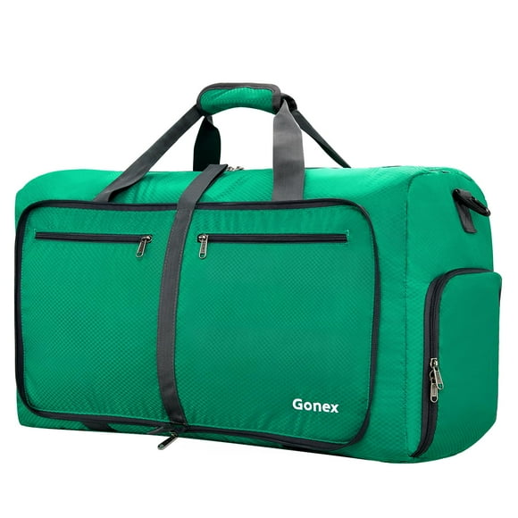 Bolsa de viaje Gonex, 100 L, plegable, repelente al agua, verde