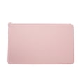thumbnail image 1 of Alfombrilla antideslizante para alimentación de mascotas, alfombrilla para gatos y perros, resistente al agua, 47 × 30 cm, rosa, 1 of 5