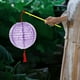 thumbnail image 4 of Chinese Paper Lanterns With LED Lights Hollow Out Hanging Asia Japanese Paper Lamps With Tassel And Walking Stick, 4 of 5