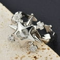 thumbnail image 4 of XISAOK Rotating Star Ring Adjustable Rings for Women Wedding Ring Female Fashion, 4 of 9